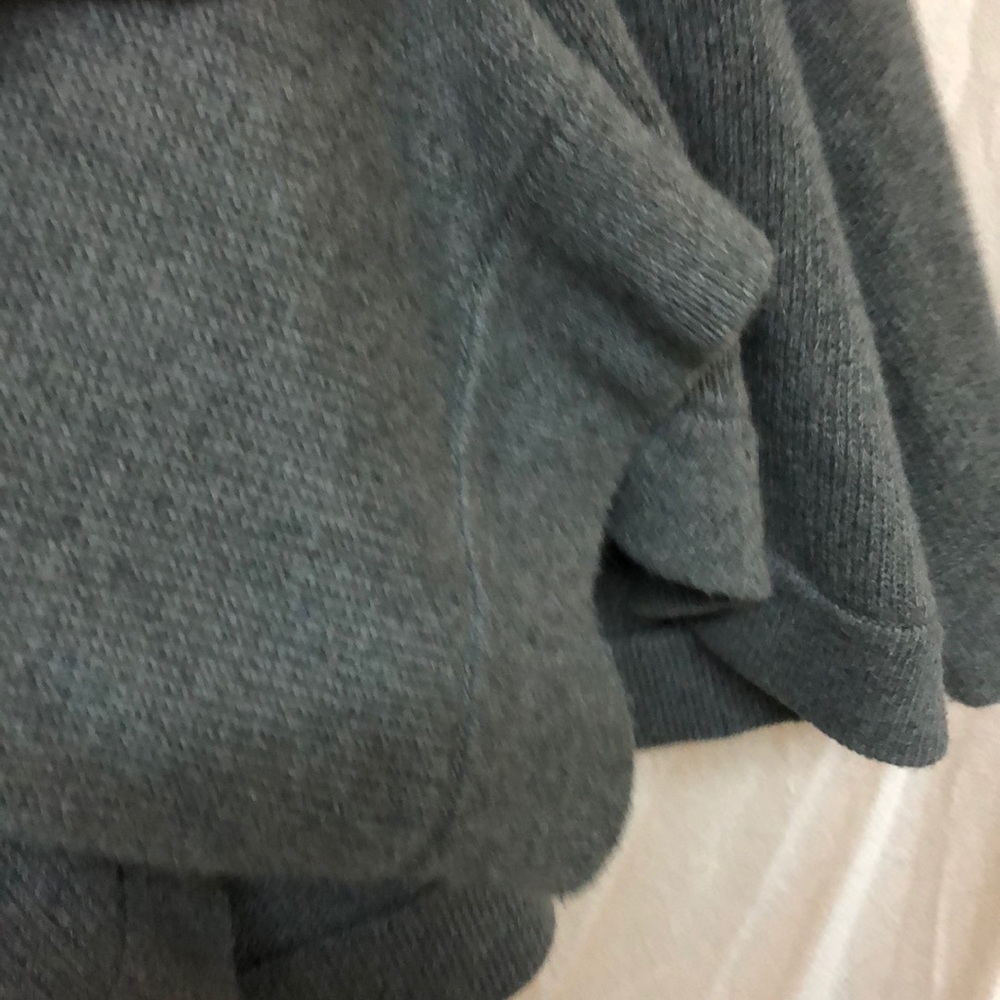 Calvin Klein grey cotton/rabbit hair cape sweater - Picture 8 of 8